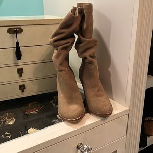 Chinese Laundry Suede Slouch Boot. 3 inch heel.